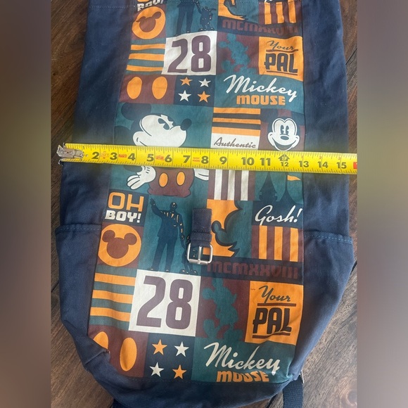 Disney Parks/ Walt Disney World Backpack Mickey Mouse Patch Canvas 28 - Picture 4 of 13